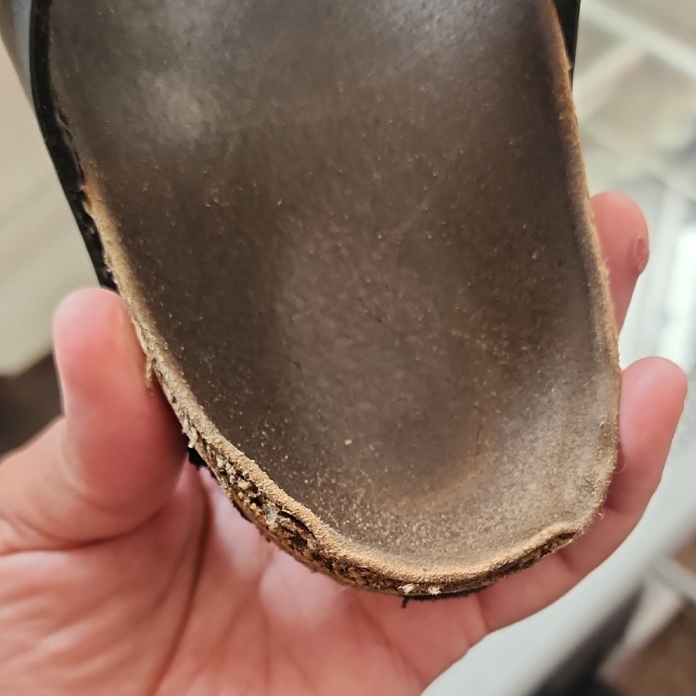 Birkenstock Brown Dark Leather Sandals - Picture 13 of 13